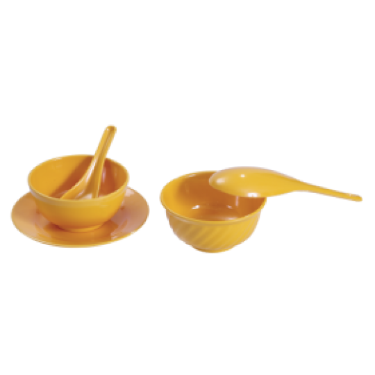 BỘ CHÉN CB04, CO02 MÀU VÀNG