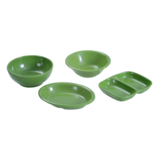 BỘ CHÉN CO34, CC28, C101, CC32 MÀU XANH LÁ