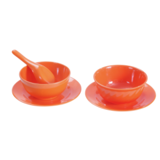 BỘ CHÉN CB04, CO02 MÀU CAM