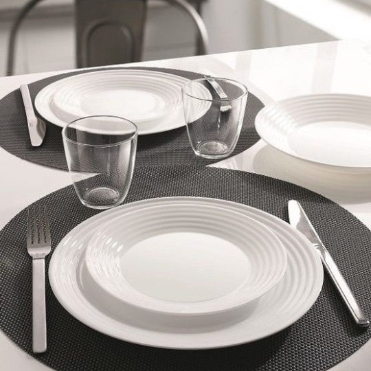 N5413 - Dĩa tròn cạn TT Luminarc 23cm Harena trắng