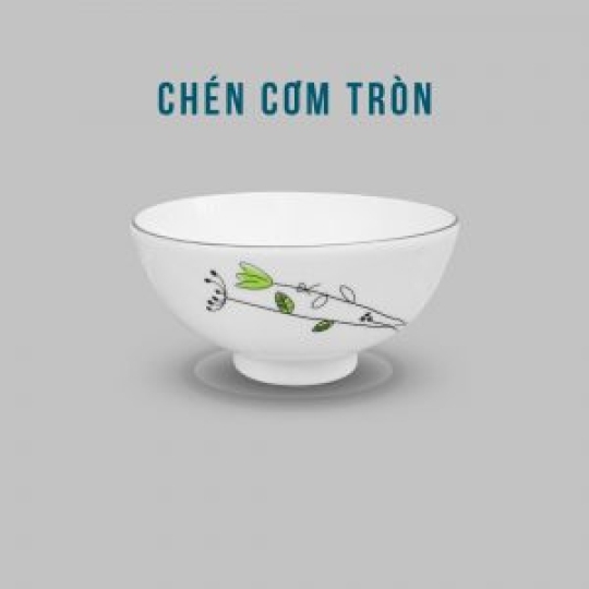 CHÉN CƠM HOA LÁ CỎ (1084)
