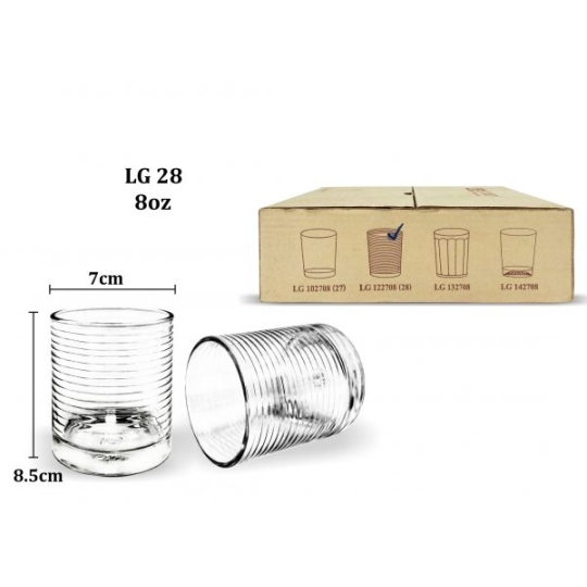 Ly lùn sọc vòng LG 122708 (28) - 230ml