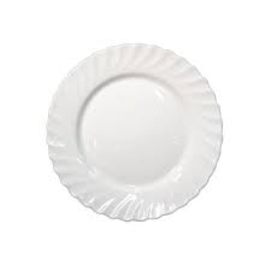 N3645 - Dĩa tròn cạn TT Luminarc 25cm Trianon trắng