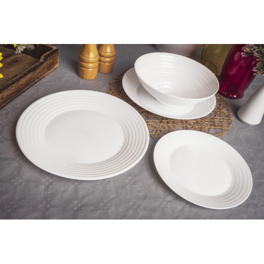 N5414 - Dĩa tròn cạn TT Luminarc 19cm Harena trắng