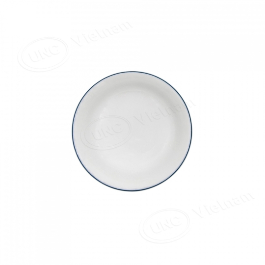 DĨA TRÒN SÂU CHỈ XANH LÁ UNC