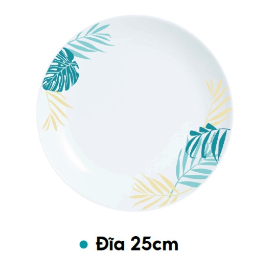V4923 - Dĩa tròn cạn TT Luminarc Diwali Hiwaii 25cm