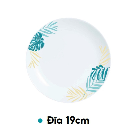 V4921 - Dĩa tròn cạn TT Luminarc Diwali Hiwaii 19cm